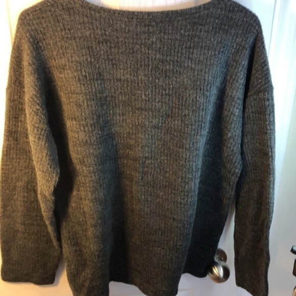 M Zara grey embroidered sequinned sweater - Picture 7 of 12